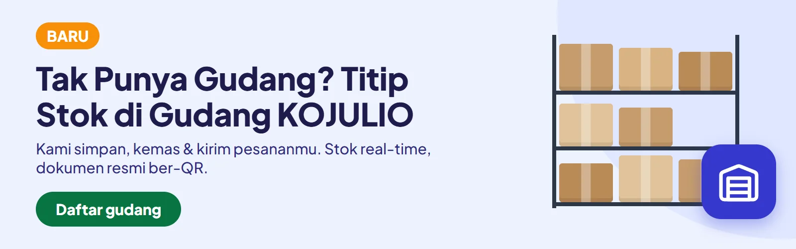 Titip Stok di Gudang KOJULIO